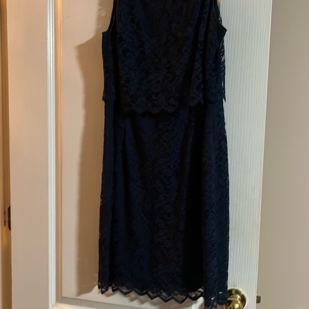 Navy blue lace dress